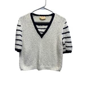 Vintage Handmade Women Sweater‎ Nautical Old Money Resort